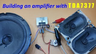 How to make a powerful amplifier with TDA7377