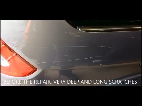 Scratch repair proteam smart repair systems Ford light gray metallic