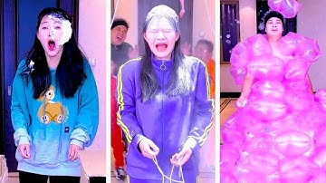 Family Games丨Exciting Challenge Of Pulling The Rope To Open The Blind BoxIt’S So Fun#Funnyfamily