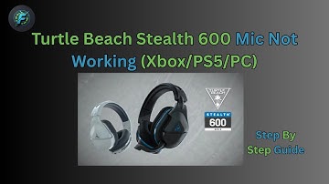 Turtle Beach Stealth 600 Mic Not Working – Fix for Xbox, PS5 & PC