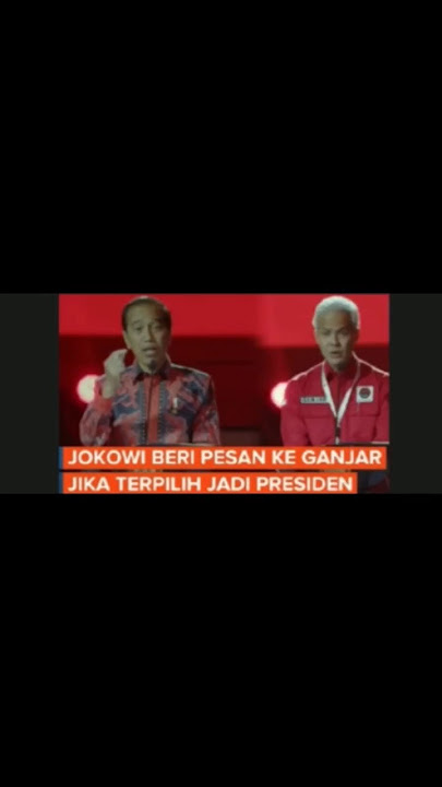 Jokowi beri pesan ke Ganjar jika terpilih jadi Presiden #pilpres2024 #ganjarpranowo #jokowidodo