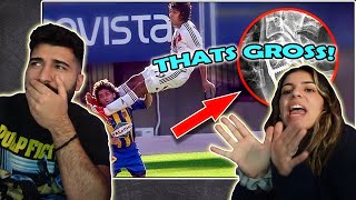 THATS GROSS.. Dirtiest Fouls In Football History Reaction!