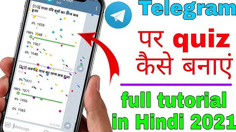 Telegram par quiz kaise banaye |Telegram par quiz kaise banayi jati hai | Telegram quiz kaise banaye
