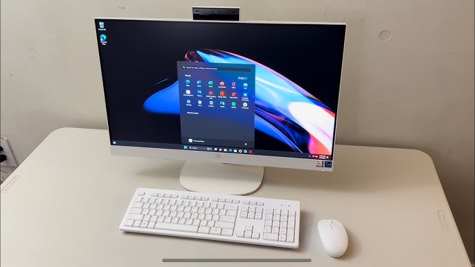 HP All-in-One-PC (24-e066ng) im Test - Platzsparender Desktop-Ersatz aus  dem Einsteiger-Segment - YouTube