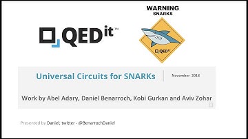 ZK-TLV 0x02 Meetup: Universal Circuits for SNARKs by Daniel Benarroch, QED-it Lead Cryptographer