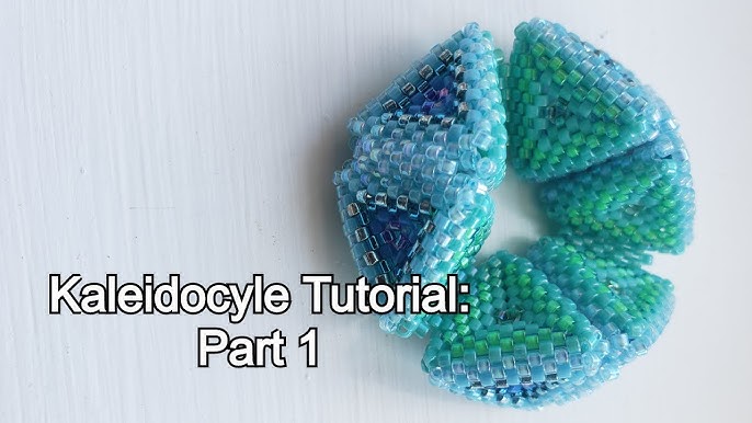 FacetedBeadArt Kaleidocycle Beading Tutorial part 1 