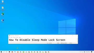 How To Disable Sleep Mode Lock Screen