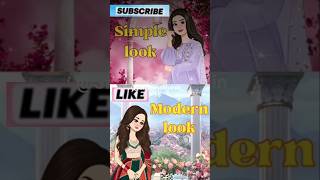 Simple look VS modern look 👠💅🏽👗💍👛💄👜#simple#fashion#viral#dress#trending#makup#youtubeshort.