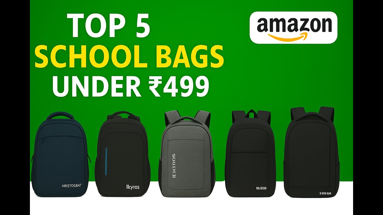 🎒 Top 5 Best School Bags Under ₹499 | Stylish & Affordable Backpacks 🎒 | Techkirana