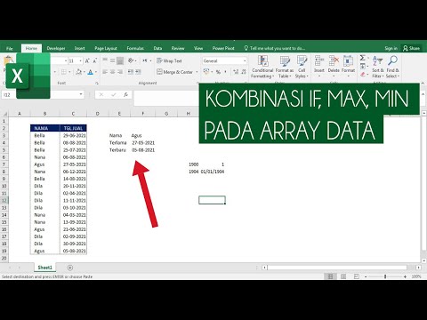 kombinasi rumus Excel IF MIN MAX [Array Formula]