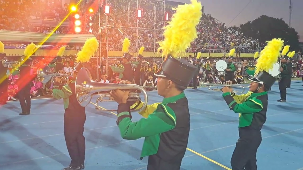 วงโยธวาทิตโรงเรียนพัทลุง โชว์หน้าประธานกีฬากรีฑาจังหวัดพัทลุง 2566