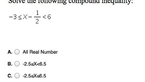 How to solve compounds inequalities Pert Practice