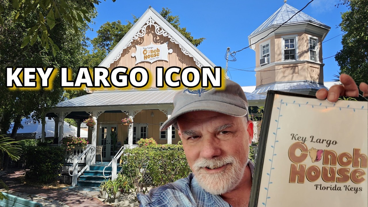 Eating at The Conch House in Key Largo Florida