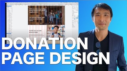 Designing a fundraising campaign landing page for nonprofits