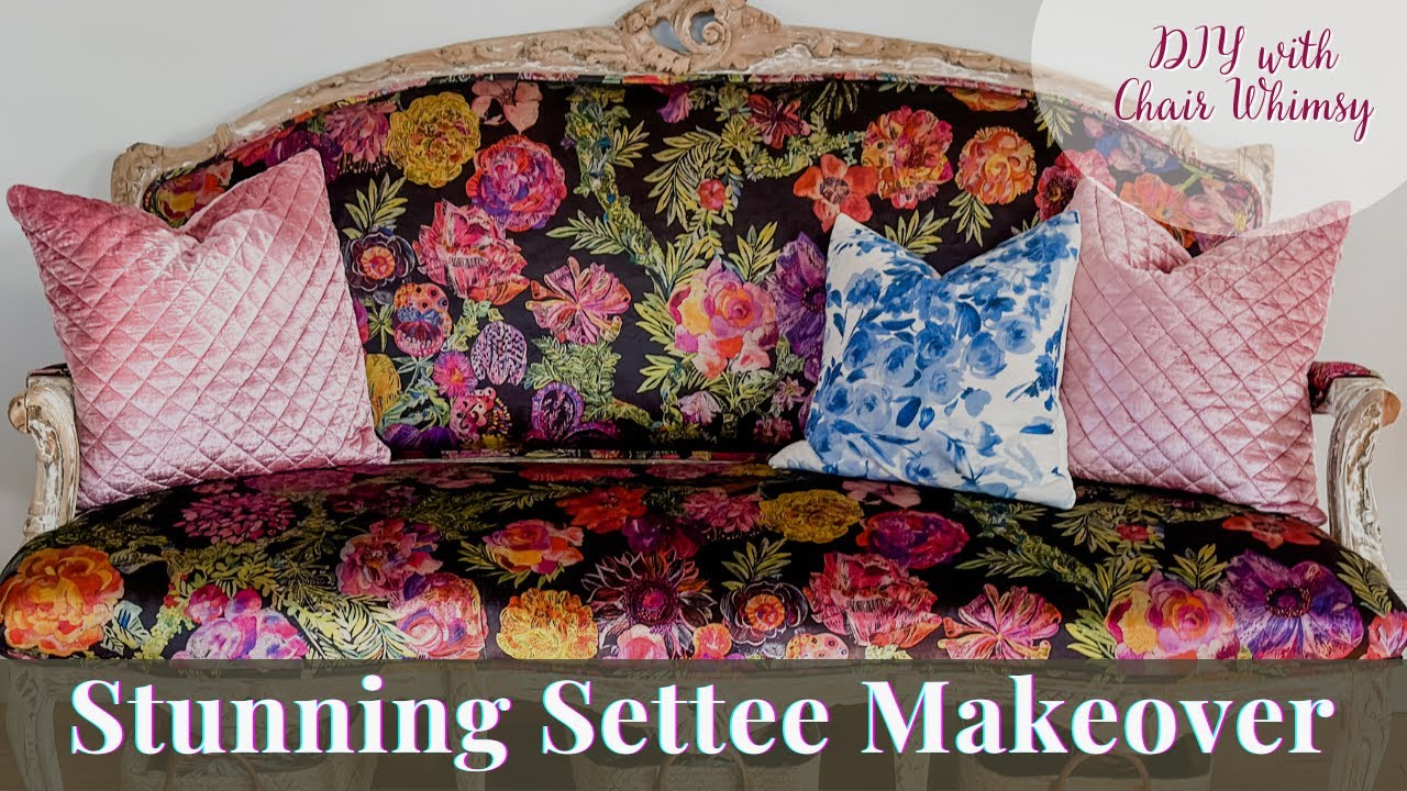 Stunning Settee Makeover YouTube