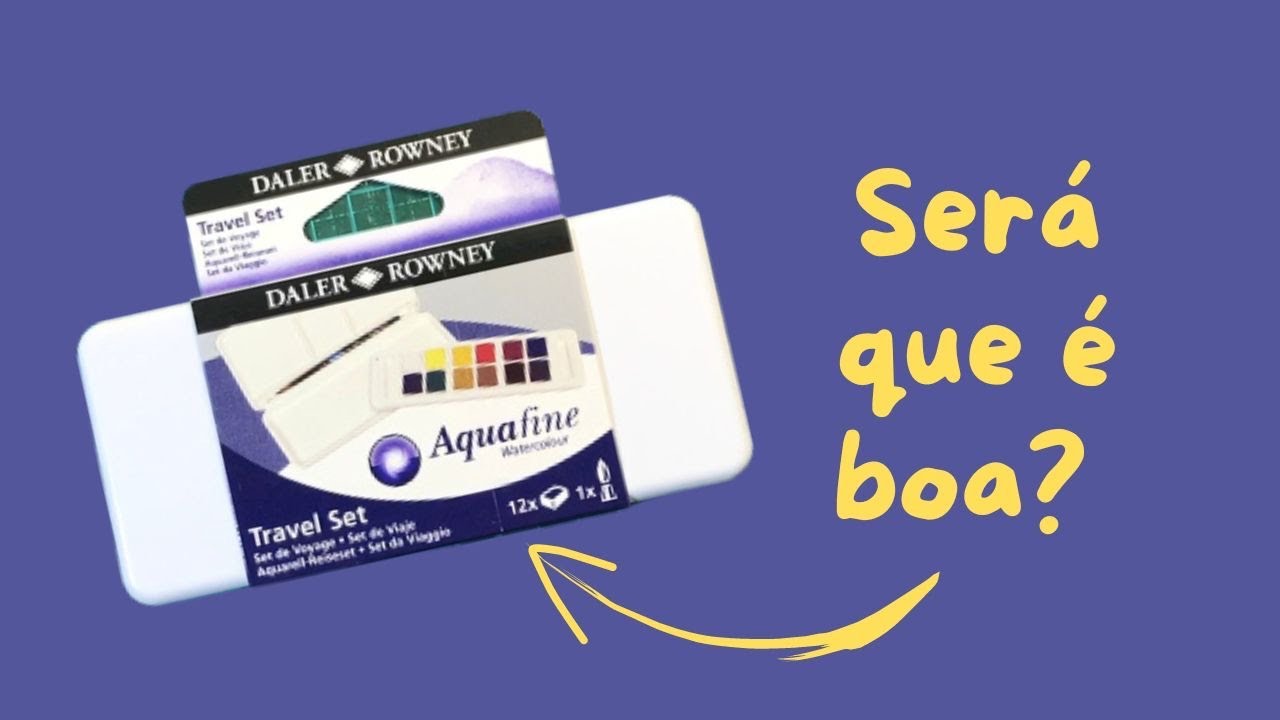 Resenha da aquarela Daler Rowney Aquafine