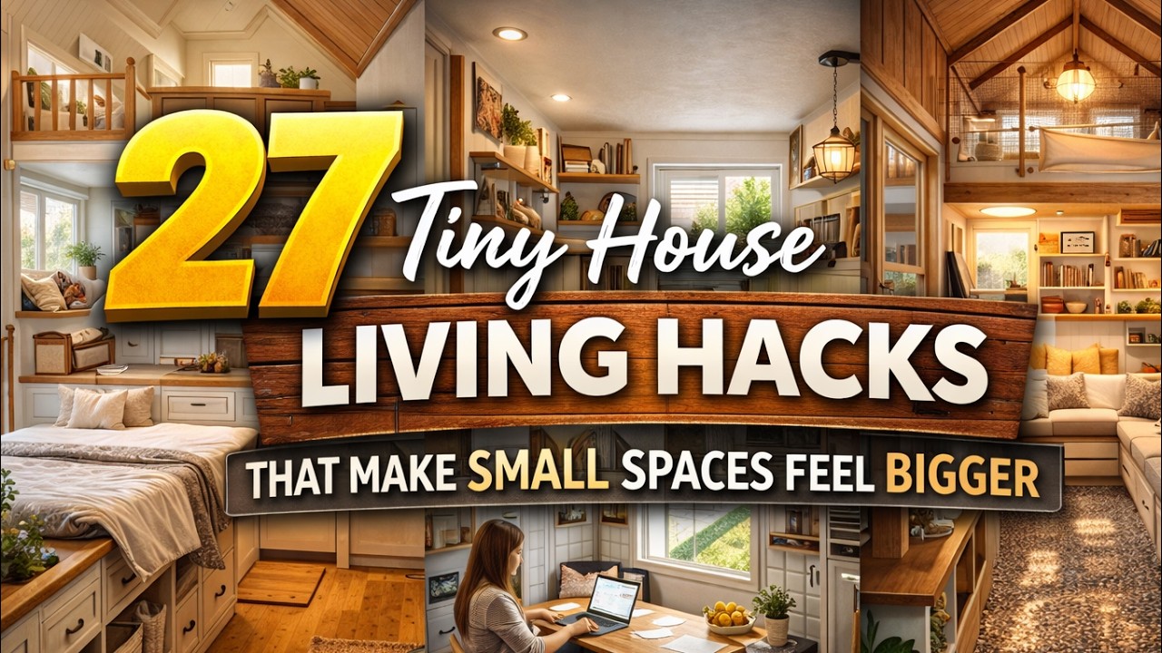 27 Tiny House Living Hacks That Make Small Spaces Feel Bigger