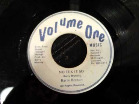 Barry Bryson - No Tek It So - Volume One 80s