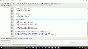 CPL Lab:Prog-14:-Pointers program to compute the sum, mean and standard deviation by Prof.R.R. Patil