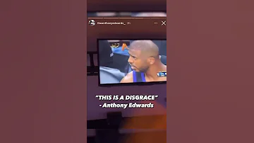 'This is a DISGRACE!' - Anthony Edwards watching Mavs-Suns Game 7 😂 | #shorts