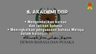 Kenali beberapa bahagian di DBP serta fungsi dan peranannya dalam menyokong misi DBP 