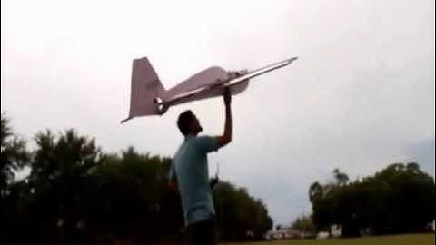First flight scratch built Pink R4 Foam RC extra 300 scaled to 60 INCH