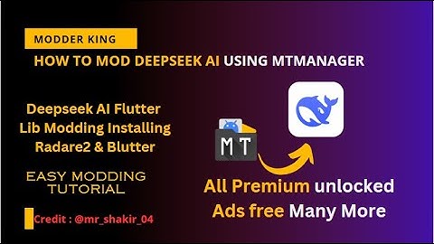 LEARN MODDING | How to MOD Deepseek AI using MT Manager | Reverse Engineering | 2025 #mtmanager