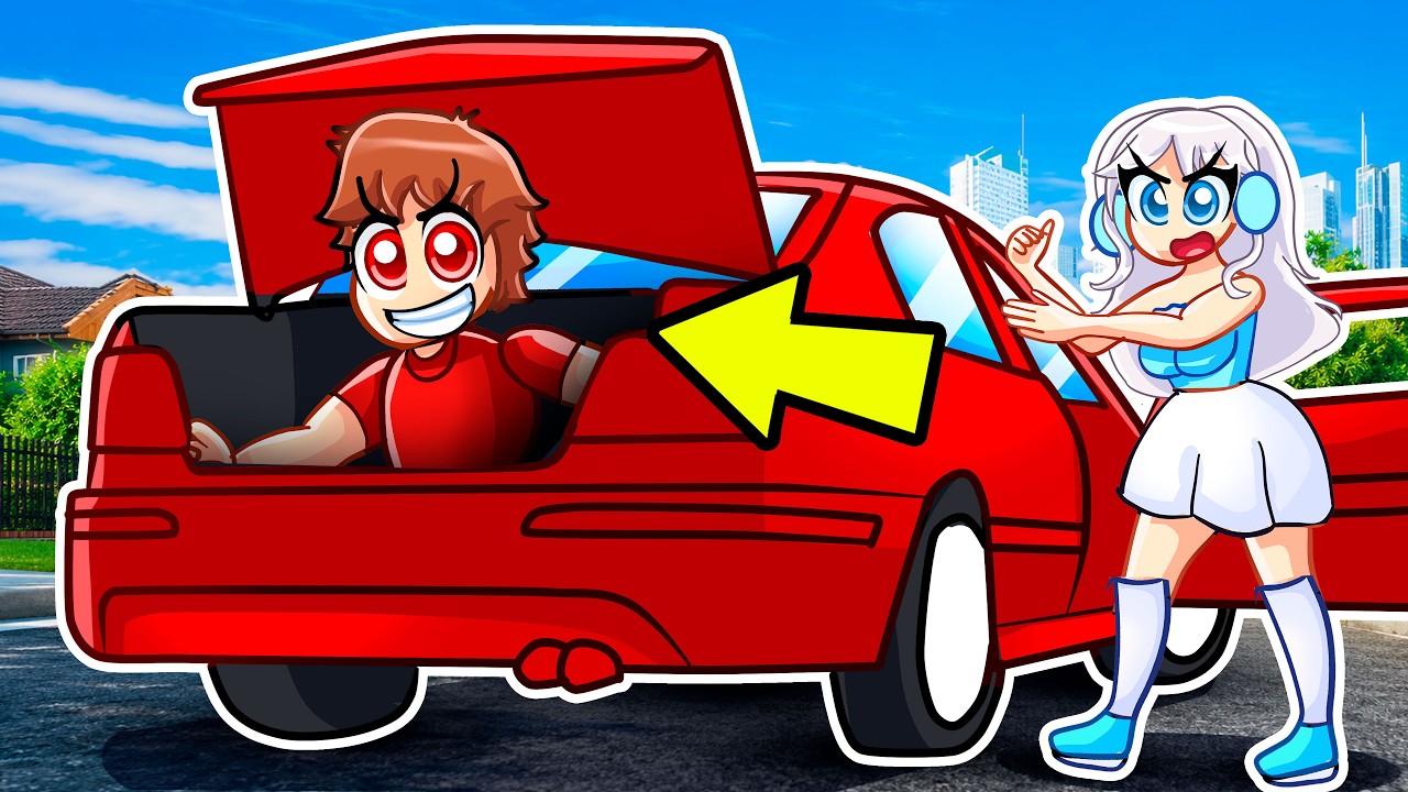 Hiding Inside My Crush's TRUNK To Spy On Her In GTA 5...