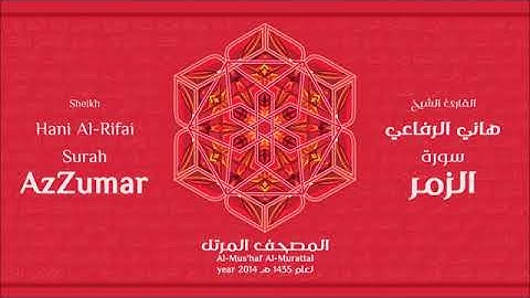 سورة الزمر للقارئ الشيخ هاني الرفاعي
