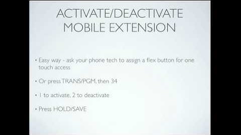 Mobile Extension Setup & Use for LG Ericsson ipLDK-60 Phone Systems