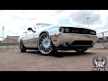 Chrome wrapped convertible challenger on amani forged vornados by big boys customs
