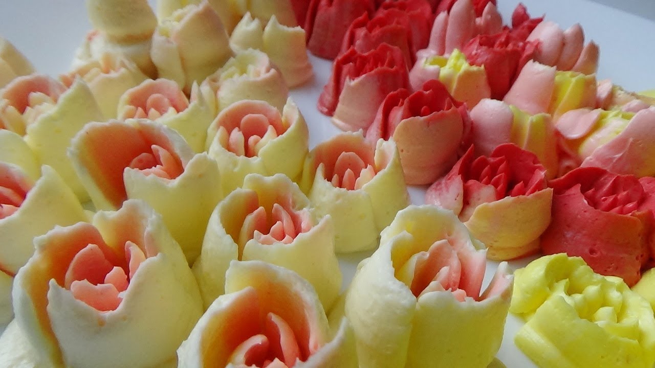 Тюльпаны из крема Насадки 