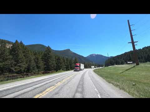 4K Driving from Bozeman to Big Sky, Montana