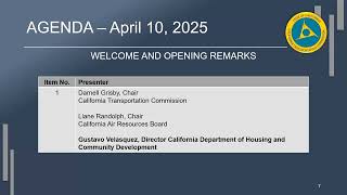 Joint CTC-CARB-HCD Meeting - April 10,2025