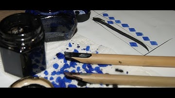 Alif in Thuluth script of Arabic Calligraphy