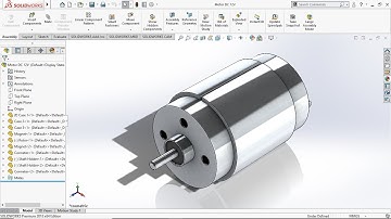 Design a Motor DC 12V Use Solidworks