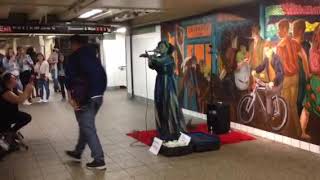 Street Performer Denise Weeks in Times Square