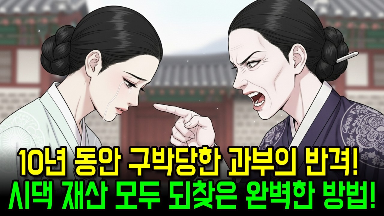 시댁에서 억울하게 쫓겨난 과부, 10년 후 관아에서 밝혀진 진실! | 옛날이야기 | 민담 | 조선 야담 | 설화 | 전설