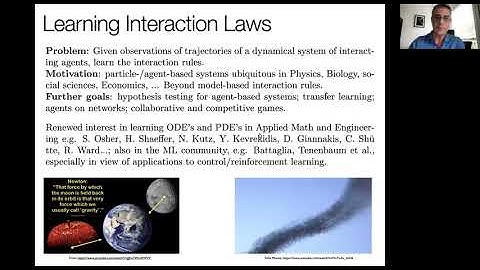 Mauro Maggioni, Learning Interaction laws in particle- and agent-based systems, 2021.08.31