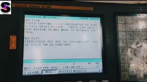 how to remove rigid tapping interrupted ll  cnc rigid tapping cycle interrupted ll CNC ALARM