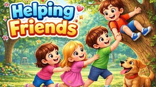 Help Friends Song for Kids 🤝 | Kindness & Friendship Song | Nursery Rhymes for Kids