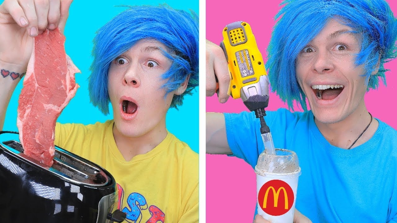 Robby tries crazy Tiktok DIYs and Life Hacks Big Compilations 1 YouTube