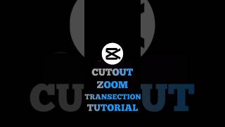 Capcut Basic Cutout Zoom Transection Tutorial 📈🔥