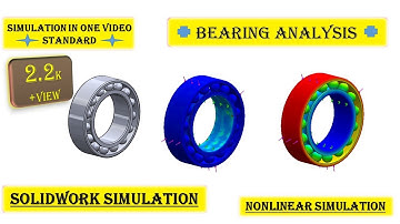 Bearing analysis Solidworks | Solidworks simulation