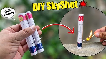 Homemade SkyShot Crackers 💥 How To Make Crackers at Home | How To Make Crackers With Paper |