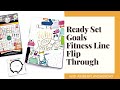 Happy Planner Ready Set Goals Fitness Line Flip Through