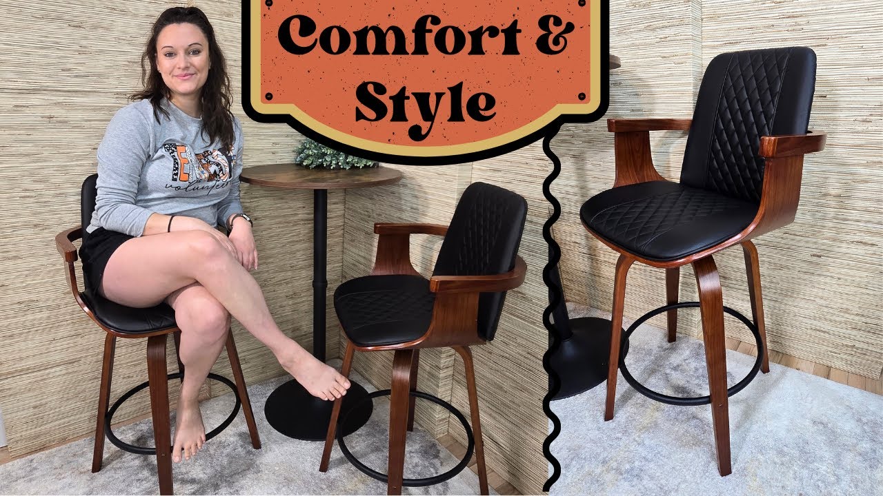 🔥 MUST-HAVE Mid-Century Modern Bar Stools!