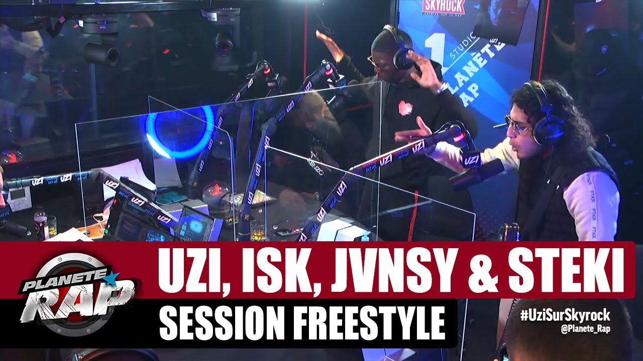 Uzi - Session freestyle avec ISK, Jvnsy & Steki ! 