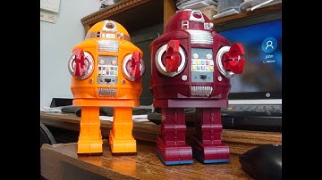 Build this Walking robot with twisting body action. 3d printed project.