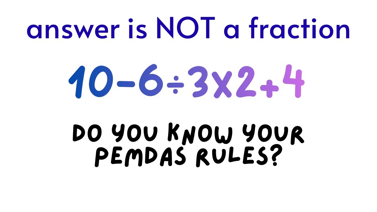 stop guessing, solve this (PEMDAS practice)